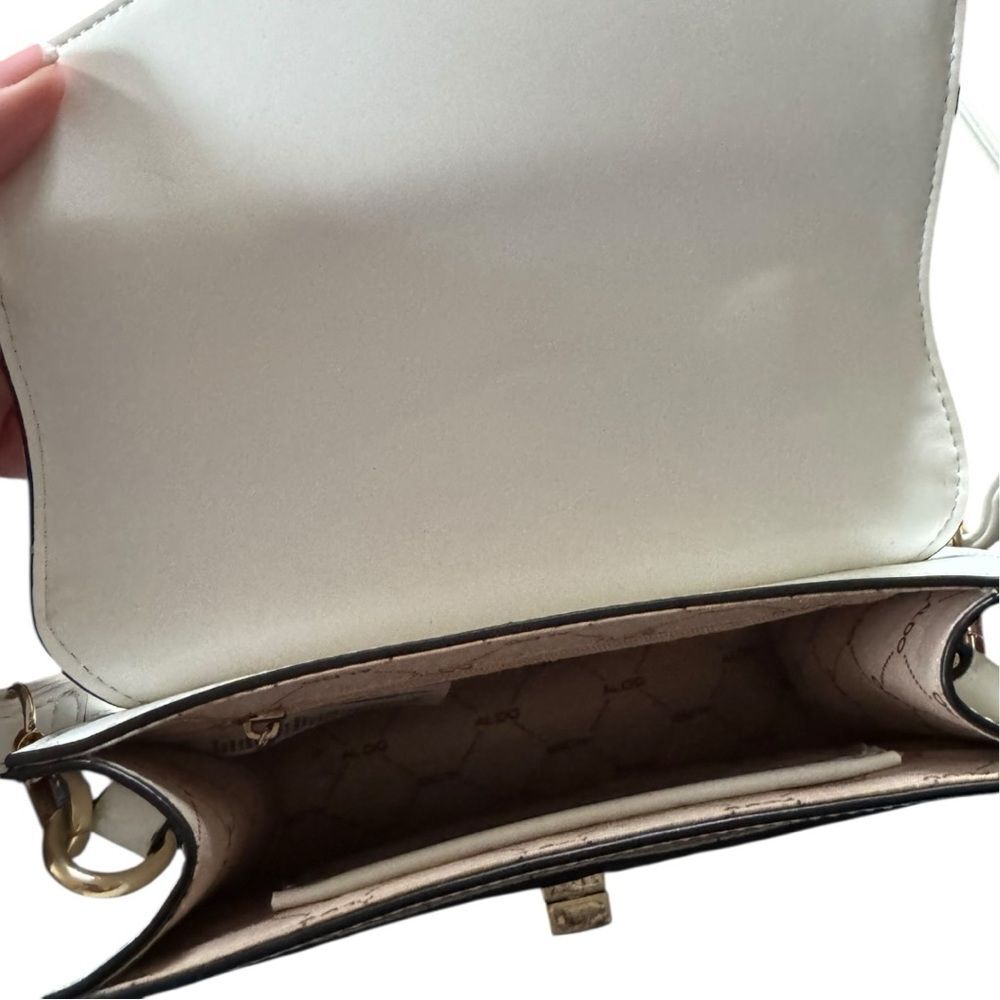 Aldo Matthan Convertible Satchel in white. - Picture 9 of 9